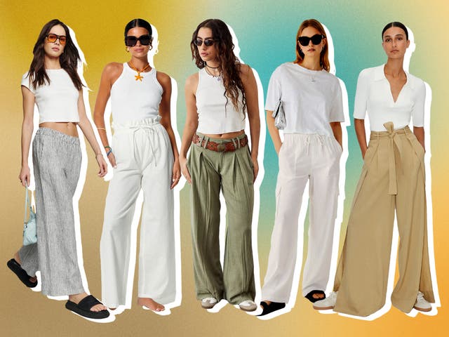 <p>Linen trousers are a fail-safe alternative to jeans </p>